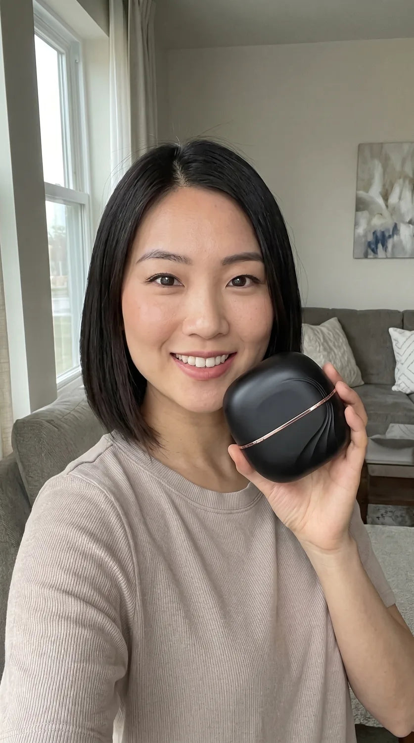 Rové compact smoothing comb held with its protective shell